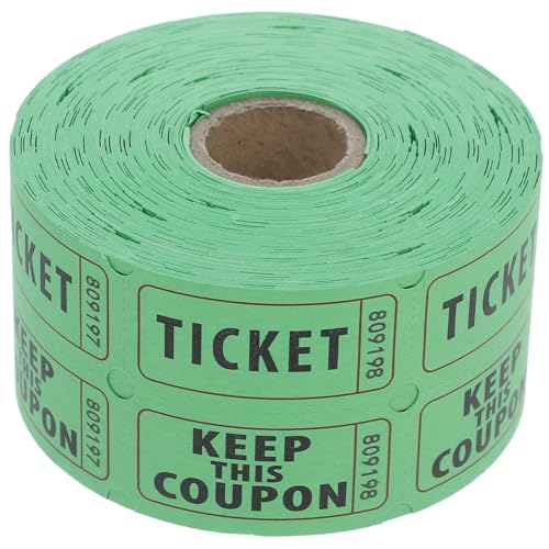 NUOBESTY 500 Stück Lottoscheine Auf Rolle Tombola Los Gefälschte Lottoscheine Ticket Für Tombolas Tickets Für Veranstaltungen Tombola Preise Weihnachtstickets 170 G Doppel Offset von NUOBESTY