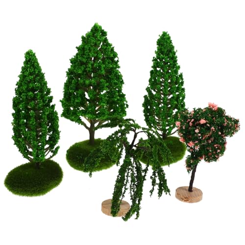 NUOBESTY 5St Miniatur-Gartenmodellbaum Tür Mini-Feengarten-Accessoires schicke Miniaturpflanze Garden Decor Modisches Design Tisch-Baumfigur Landschaftszubehör Plastik NUOBESTY 5St Miniatur-Gartenmodellbaum Tür Mini-Feengarten-Accessoires schicke Miniaturpflanze Garden Decor Modisches Design Tisch-Baumfigur Landschaftszubehör Plastik von NUOBESTY