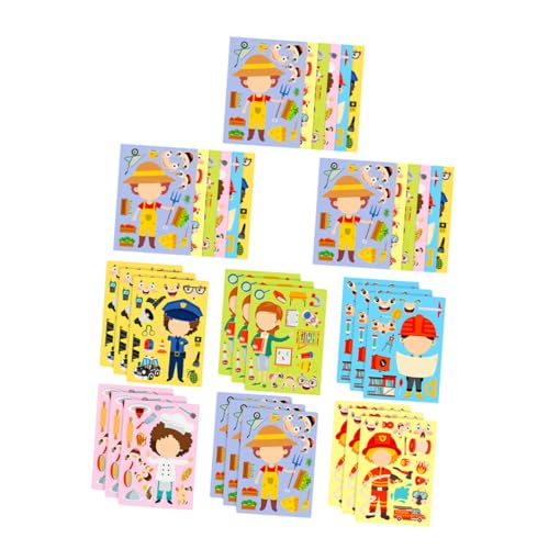 NUOBESTY 6 Sätze Karrieresticker Puzzle für DIY Berufs Motivationsaufkleber Fördert Feinmotorik Kognitive Entwicklung Interaktives Lernen für Zuhause und Schule NUOBESTY 6 Sätze Karrieresticker Puzzle für DIY Berufs Motivationsaufkleber Fördert Feinmotorik Kognitive Entwicklung Interaktives Lernen für Zuhause und Schule von NUOBESTY