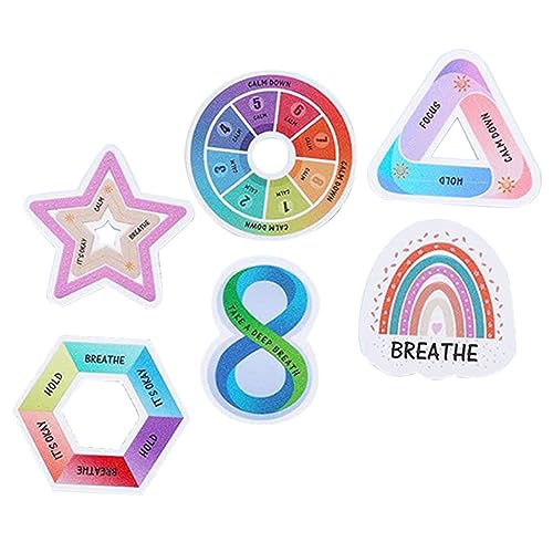 NUOBESTY 6 Stück Beruhigende Sinnesaufkleber Bunte Texturierte Sticker für Entspannung für Schreibtische und Stressbewältigung von NUOBESTY