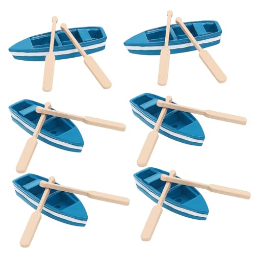 NUOBESTY 6 Stück Teiliges Mini Boot Dekorationsset Nautische Deko mit Holzboot und Rudern für Ocean Room für Schreibtisch und Regal Einzigartiges Design für Bootsliebhaber NUOBESTY 6 Stück Teiliges Mini Boot Dekorationsset Nautische Deko mit Holzboot und Rudern für Ocean Room für Schreibtisch und Regal Einzigartiges Design für Bootsliebhaber von NUOBESTY