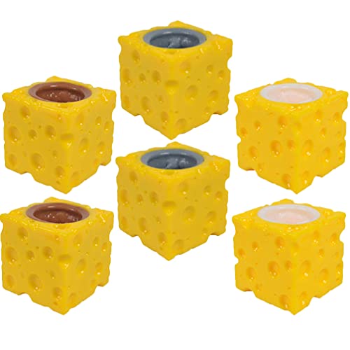 NUOBESTY 6 Stücke Käse Mäuse Tassen Tier Zerquetscht Spielzeug Quetschspielzeug Stressball Zappelspielzeug Für Kinder Knallende Mäuse Dekompressionsspielzeug NUOBESTY 6 Stücke Käse Mäuse Tassen Tier Zerquetscht Spielzeug Quetschspielzeug Stressball Zappelspielzeug Für Kinder Knallende Mäuse Dekompressionsspielzeug von NUOBESTY