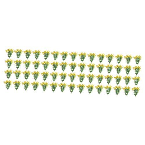 NUOBESTY 60 Stück Mini Kunstblumen Und Pflanzen Puppenhaus Wohndekoration Winziges Pflanzenmodell Miniaturpflanzen Miniaturpflanzen Kunstpflanzen Dekoration Kunststoff Grünpflanzen von NUOBESTY