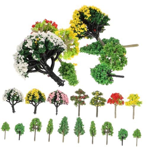 NUOBESTY 60St Architektonisches Sandbox-Modellbaum-Set Glühbirnendekoration Blasensteindekorationen Sichter kunstpflanze kunstplflanze Handwerksbetrieb Miniaturpflanzen Plastik von NUOBESTY