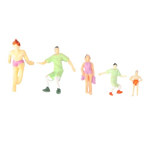 NUOBESTY 6St Farb simulations Puppe architektonische Menschenfiguren winziges Menschenmodell Ornament Modelle Mini-Charakter-Schmuck Puppenverzierung Schreibtisch Dekorationen Baby Plastik von NUOBESTY
