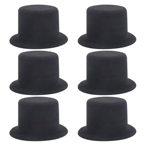 NUOBESTY 6stücke Schwarze Mini-zylinderhüte Kleine Miniatur-kappen Für Puppenhaus Basteln Diy Haustierhut Weihnachtsdeko Party-accessoire Haar-accessoires NUOBESTY 6stücke Schwarze Mini-zylinderhüte Kleine Miniatur-kappen Für Puppenhaus Basteln Diy Haustierhut Weihnachtsdeko Party-accessoire Haar-accessoires von NUOBESTY