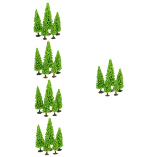 NUOBESTY 75 STK kleines Baumlandschaftsmodell Puppenhaus-Baum-Modell Mini-Landschaftsdekor Modelle Pflanzendekor Mini-Sandtisch-Pflanzenmodell sandtisch DIY Modell Kleiner Baum Bahn Frost von NUOBESTY
