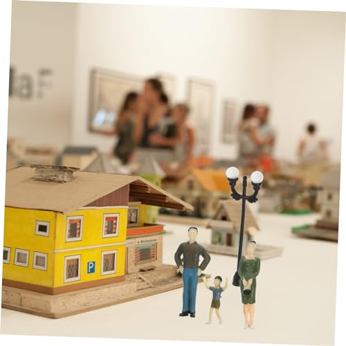 NUOBESTY 84 STK Simulationscharaktermodell zubehör Miniatur-Puppenhaus Spielzeug Modelle gemalte Menschenfiguren Layout-Verzierungen Schurke Statue Dekorationen Requisiten schmücken Abs von NUOBESTY