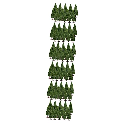 NUOBESTY 90 STK Drahtbaum künstliche Baumminiatur Landschaftsbaum Modelle Sandtisch-Konstruktionsmodell gefälschte Bäume mischen Modellbaum Kiefer Strapazierfähiger Draht und Schwamm. von NUOBESTY