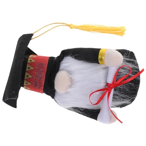NUOBESTY Abschlusspuppen Plüschspielzeug mit Schwarzer Doktorhut Design für Absolventen Kuschelig Weich und Langlebig zur Graduierung für Unvergessliche Feier von NUOBESTY