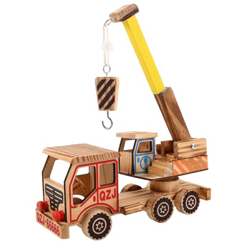 NUOBESTY Baukran-Spielzeug Aus Holz: Kranwagen-Modelle – Handgefertigtes Simulationsauto-Modell Für Jungen, Mädchen, Kleinkinder, Spiel- Und Lernspielzeug NUOBESTY Baukran-Spielzeug Aus Holz: Kranwagen-Modelle – Handgefertigtes Simulationsauto-Modell Für Jungen, Mädchen, Kleinkinder, Spiel- Und Lernspielzeug von NUOBESTY