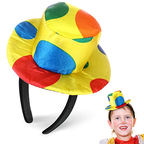 NUOBESTY Clown Narren Stirnband Lustiger Clown Hut Party Kostüm Hut Clown Cosplay Requisite Clown Kopfschmuck für Kinder Erwachsene Partyzubehör von NUOBESTY