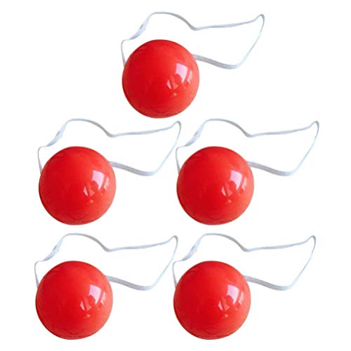 NUOBESTY Clown-Nase, rote Nase mit LED-Licht, Requisiten für Weihnachten, Halloween, Party, 5 Stück NUOBESTY Clown-Nase, rote Nase mit LED-Licht, Requisiten für Weihnachten, Halloween, Party, 5 Stück von NUOBESTY