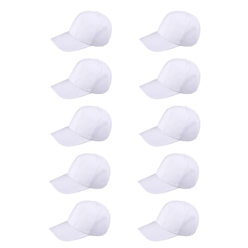 NUOBESTY Diy-Baseballmützen Für Kinder 10 Stück Weiß Diy Einfarbig Leere Kappe Kreative Malerei Polyester Sonnenhut Sportkappe Für Kinder NUOBESTY Diy-Baseballmützen Für Kinder 10 Stück Weiß Diy Einfarbig Leere Kappe Kreative Malerei Polyester Sonnenhut Sportkappe Für Kinder von NUOBESTY