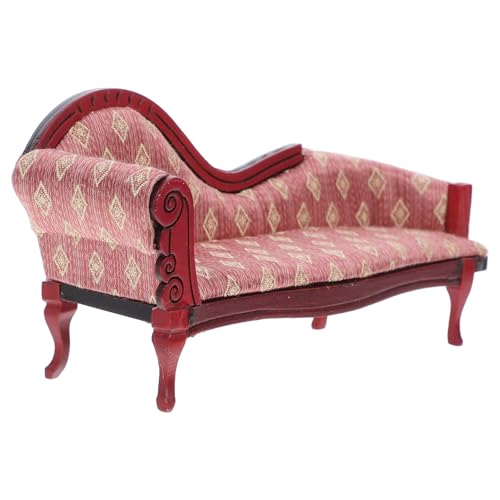 NUOBESTY Dollhouse Chaise Lounge 1:12 Holz Vintage Miniatur Bench Stuhl Stuhl Puppenhausmöbel Zubehör Für Dollhouse NUOBESTY Dollhouse Chaise Lounge 1:12 Holz Vintage Miniatur Bench Stuhl Stuhl Puppenhausmöbel Zubehör Für Dollhouse von NUOBESTY