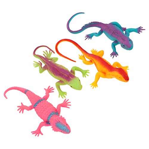 NUOBESTY Eidechse Gummi Gecko Blue Ocean Salamander Toy 4 Stücke Figuren Spielzeug Spielzeug Geschenke Spielzeug Gef?lschte Salamander Kuscheltier Gecko Mitbringsel Gummitiere Spielzeug von NUOBESTY