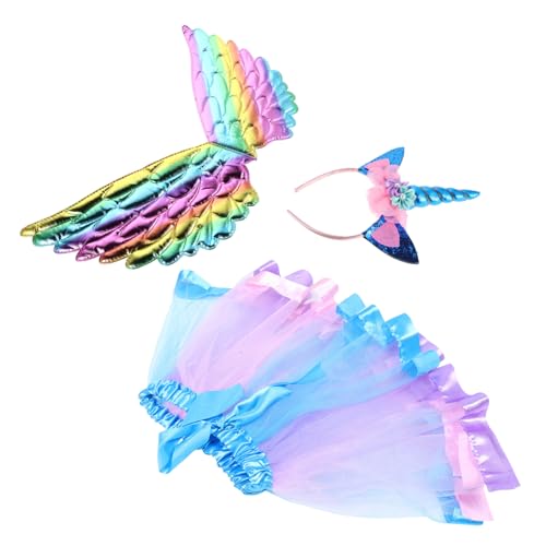 NUOBESTY Einhorn Stirnbandkleid Stirnbänder Kostüm Für Jungen Halloween Kostüme Kostüme Für Einhorn Prinzessinnen Kostüme Einhorn Geburtstags Outfit Kostüme Garn von NUOBESTY