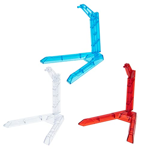 NUOBESTY Anzeige Flexible Aktionsfiguren Anzeige Kits Aktionsabbildung Anzeige Stand 3 Basishalter für 1/144 1/100 BB Action DIY Spielzeug 3Pcs Puppenmodellunterstützung von NUOBESTY