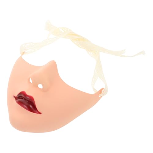 NUOBESTY Handbemalte Maskerade Maske mit Roten Lippen für Karneval Halloween Theater und Kostümpartys Vielseitig Ergonomisch NUOBESTY Handbemalte Maskerade Maske mit Roten Lippen für Karneval Halloween Theater und Kostümpartys Vielseitig Ergonomisch von NUOBESTY