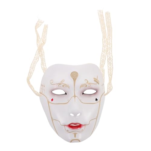 NUOBESTY Handbemalte Steampunk Masquerade Maske Vollgesichtsmechanik Komfortabel Für Halloween Karneval Cosplay Party Erwachsene von NUOBESTY