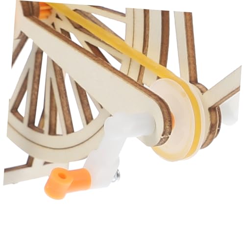 NUOBESTY Holz Fahrrad Modell Bausatz Retro Design Stabile DIY Fahrrad Deko für Büro Wohnzimmer und Geschenke Langlebiges Bruchfestes zur Tischdekoration von NUOBESTY