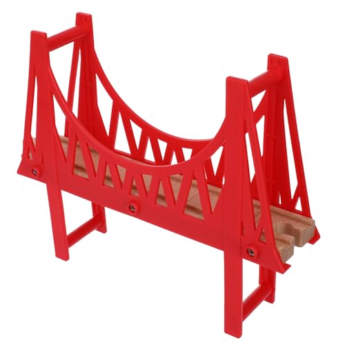 NUOBESTY Holzeisenbahn Brücke Zubehör Holzmodell für Kreative Kombinationen für Zuhause und Schule Doppellagige Hängebrücke Holz für Kleinkinder NUOBESTY Holzeisenbahn Brücke Zubehör Holzmodell für Kreative Kombinationen für Zuhause und Schule Doppellagige Hängebrücke Holz für Kleinkinder von NUOBESTY