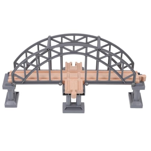 NUOBESTY Brio Holzeisenbahngleise Brückenspielzeug Spielzeugeisenbahn Hängebrücke Zugschiene Kreuzbahn Spielzeug Zugzubehör Spielzeug Für Kinder Zugszene Layout Requisiten Zug Zug Brio Zug von NUOBESTY