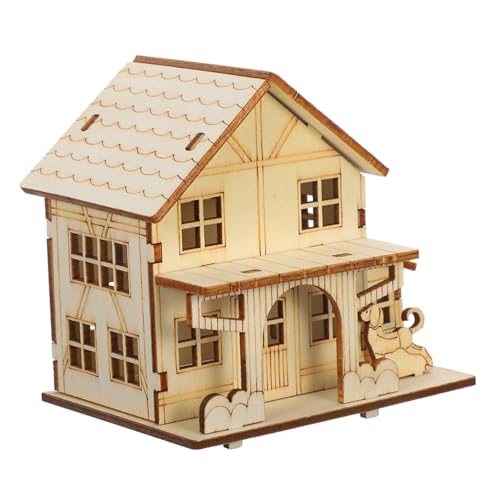 NUOBESTY Holzmodell Bausatz mit LED Licht Puzzle Miniatur Holzhaus für Kreative Bastelarbeiten DIY Gartenhaus Bastelset Fördert Räumliches und Entspannende Familienaktivität NUOBESTY Holzmodell Bausatz mit LED Licht Puzzle Miniatur Holzhaus für Kreative Bastelarbeiten DIY Gartenhaus Bastelset Fördert Räumliches und Entspannende Familienaktivität von NUOBESTY
