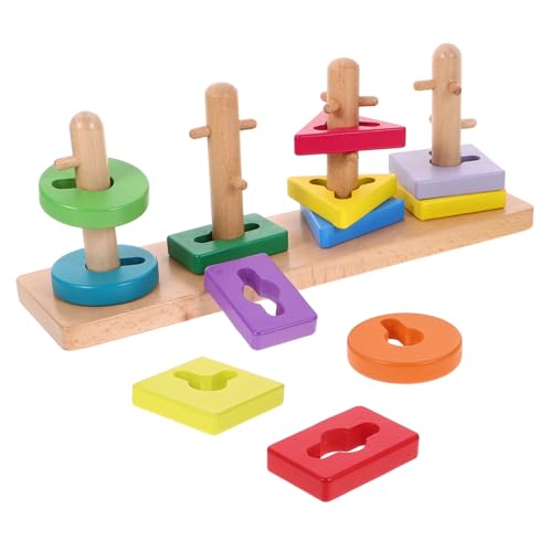 NUOBESTY Holzspielzeug Geometrische Formen Set Teilig Montessori Lernspielzeug für Kleinkinder Robustes Buchenholz Pädagogisches Formpuzzle Kreativität Feinmotorik und Kognitiver NUOBESTY Holzspielzeug Geometrische Formen Set Teilig Montessori Lernspielzeug für Kleinkinder Robustes Buchenholz Pädagogisches Formpuzzle Kreativität Feinmotorik und Kognitiver von NUOBESTY