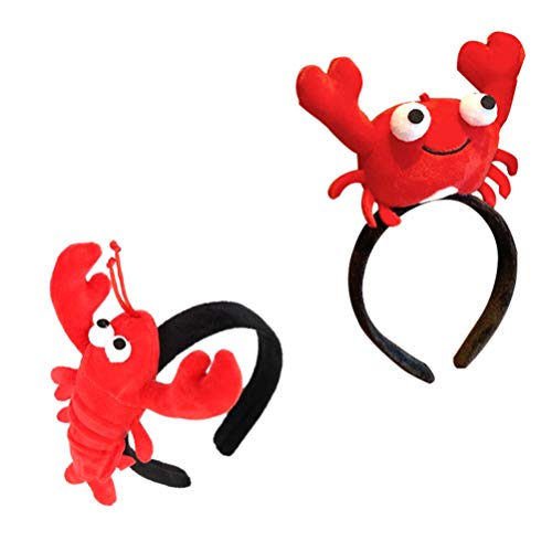 NUOBESTY Hummer Stirnband Hummer Krabbe Stirnband Hummer Tier Band Plüsch Krabbe Kostüm Zubehör für Kinder Erwachsene Kostüme von NUOBESTY