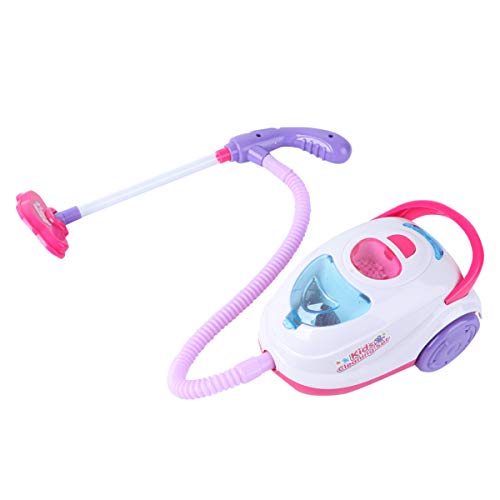 NUOBESTY Kinder Staubsauger Spielzeug Elektrische Staubabscheider Spielzeug So Tun Als Würden Kinder Kinderspielzeug (Weiß + Pink + Blau) Putzen von NUOBESTY