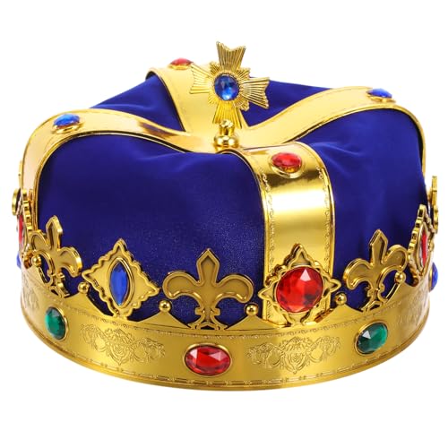 NUOBESTY Königskrone Königshut Goldkrone Partyaccessoire Für Kinder Und Erwachsene Cosplay-Kostüm-Partygeschenk NUOBESTY Königskrone Königshut Goldkrone Partyaccessoire Für Kinder Und Erwachsene Cosplay-Kostüm-Partygeschenk von NUOBESTY