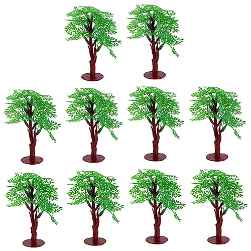 NUOBESTY Landschaftsmodellbaum Zubehörteil 30 STK Tortendeko Einschulung Sandkasten Anlage Wohnkultur Miniaturbaum von NUOBESTY