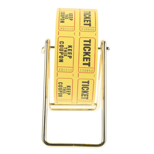 NUOBESTY Los Lucky Number Eintrittskarten für die Party Tickets in großen Mengen Etiketten Veranstaltungstickets Tombola-Ticketspender Metall Lotterieschein Suite Papier von NUOBESTY
