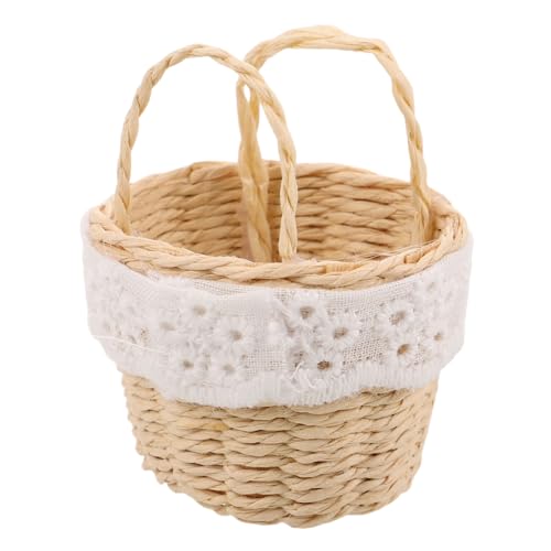 NUOBESTY Mini-Hand-Blumenkorb Tiny gewebter Taschekorb Dollhouse -Taschekorb Puppenhausspiel -Szenenkorb Puppenlandschaftsbaukorb Puppenhaus-Bastelkorb Micro Landscaping Korb Bambus Beige NUOBESTY Mini-Hand-Blumenkorb Tiny gewebter Taschekorb Dollhouse -Taschekorb Puppenhausspiel -Szenenkorb Puppenlandschaftsbaukorb Puppenhaus-Bastelkorb Micro Landscaping Korb Bambus Beige von NUOBESTY