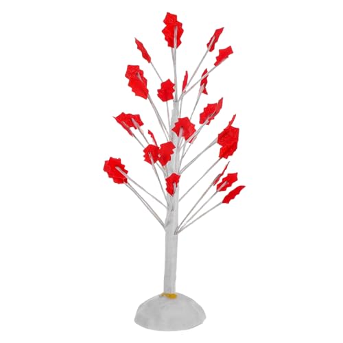 NUOBESTY Mini-baummodell Künstlicher Eisenbaum Gefälschte Bäume Miniaturpflanzen Modelleisenbahnbäume Baum-Kuchen-Topper Baumfiguren Spielzeugbaum Kleine Bäume Kunststoff Rot von NUOBESTY