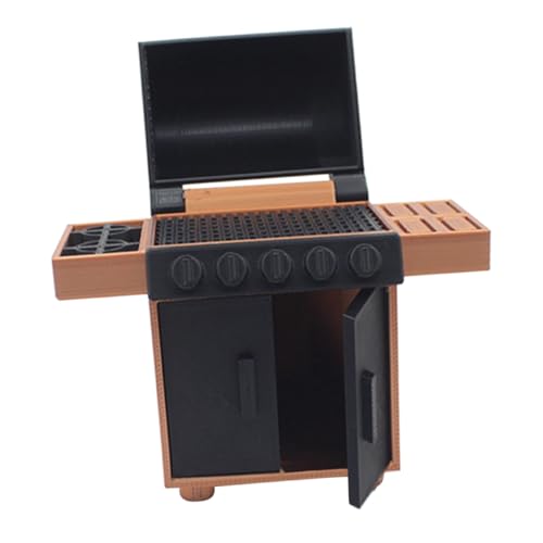 NUOBESTY Miniatur-Grill Grill zubehör Grill Grill Modell für Puppenhaus Grill Modell für Dollhouse küchenaccessoires Miniatur-Puppenstubenmöbel Minigrill drinnen Miniküche pla von NUOBESTY