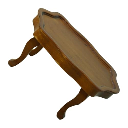NUOBESTY Miniatur Puppenhaus Zubehör Couchtisch Miniatur Möbel Dekoration Miniatur Tischmodell Mini Tisch Puppenhaus Miniatur Küchentisch Puppenhaus Küchentisch Holz von NUOBESTY