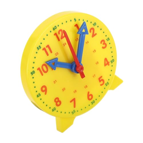 NUOBESTY Modell Einer Früherziehungsuhr Zeituhr Für Unterrichten Lernzeituhr Uhr Lernspielzeug Für Kleinkinder Uhr Für Schlafzimmer Wecker Für Mädchen Plastik von NUOBESTY
