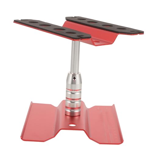 NUOBESTY Rc Auto Stand Arbeit /10 1/8 Rc LKW Reparatur Legierung Gefertigt Rot Farbe Kompakte Robuste von NUOBESTY