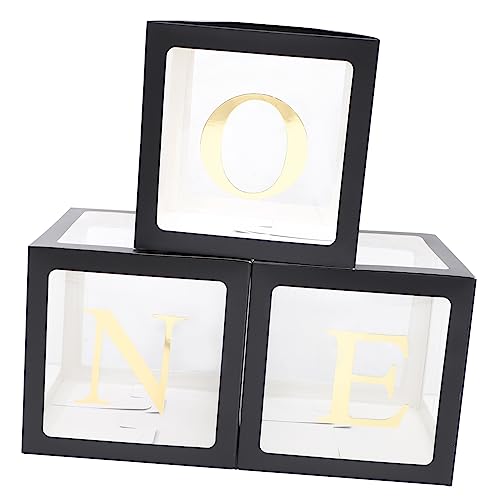 NUOBESTY One Buchstaben Ballonboxen für Erste Geburtstagsfeier Dekoration für Babypartys Transparente Boxen für Unvergessliche Einfach Aufzubauen für Drinnen und Draußen NUOBESTY One Buchstaben Ballonboxen für Erste Geburtstagsfeier Dekoration für Babypartys Transparente Boxen für Unvergessliche Einfach Aufzubauen für Drinnen und Draußen von NUOBESTY