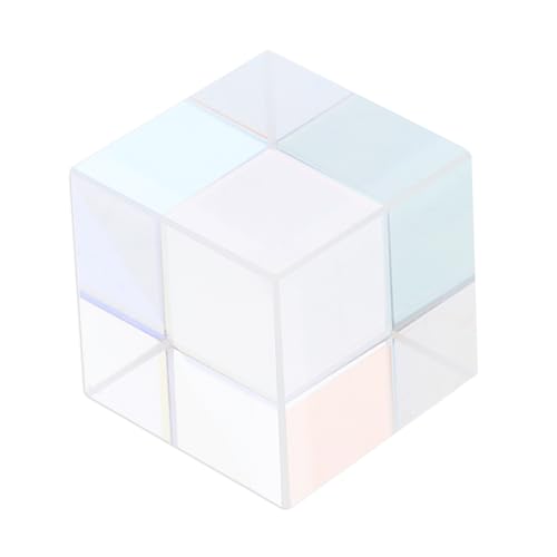 NUOBESTY Optisches Glasprisma Quadratisches Physisches Kristallprisma Langlebiges Glasobjekt für Lichtbrechung Regenbogenreflexion Dekoratives Tischornament Geschenkidee NUOBESTY Optisches Glasprisma Quadratisches Physisches Kristallprisma Langlebiges Glasobjekt für Lichtbrechung Regenbogenreflexion Dekoratives Tischornament Geschenkidee von NUOBESTY