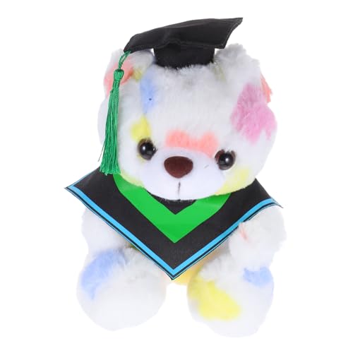 NUOBESTY Puppe Für Die Abschlusssaison Tinziges Abschlussspielzeug Grad-plüschtier Abschlusstierplüsch Diplom-Puppe Stofftierplüsch Abschluss-tierspielzeug Pp Baumwolle Dark Green von NUOBESTY