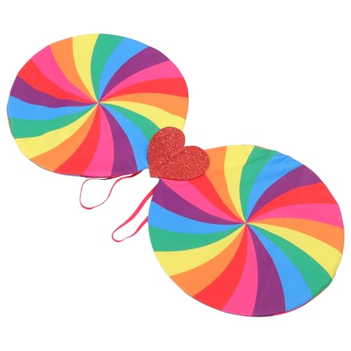 NUOBESTY Regenbogenfeenflügel Kostüm für Leichte und Langlebige Cosplay Requisite für Fasching Partys und Festivals Praktisch und Tragbar für Kreative Verkleidungen NUOBESTY Regenbogenfeenflügel Kostüm für Leichte und Langlebige Cosplay Requisite für Fasching Partys und Festivals Praktisch und Tragbar für Kreative Verkleidungen von NUOBESTY