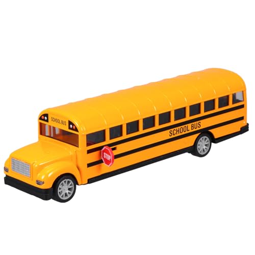 NUOBESTY Schulbus Spielzeug 1:16 Modell - Diecast Legierung Pull Back Bus für Kinder Partygeschenke Spielhaus von NUOBESTY