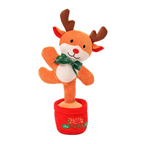 NUOBESTY Weihnachten Elch Tanzen Spielzeug Reden Rentier Spielzeug Wiederholt was Sie Sagen Elektrisches Plüschtier Weihnachtsdekoration Kinder Kleinkinder NUOBESTY Weihnachten Elch Tanzen Spielzeug Reden Rentier Spielzeug Wiederholt was Sie Sagen Elektrisches Plüschtier Weihnachtsdekoration Kinder Kleinkinder von NUOBESTY