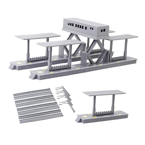 NUOBESTY Zugmodellsatz Gebäude für Modelleisenbahnen Zugmodellschmuck Modellbahnstation Zubehör für die Eisenbahnszene Miniaturzubehör sandtisch DIY zubehör Sandtischmodell Plastik Grau NUOBESTY Zugmodellsatz Gebäude für Modelleisenbahnen Zugmodellschmuck Modellbahnstation Zubehör für die Eisenbahnszene Miniaturzubehör sandtisch DIY zubehör Sandtischmodell Plastik Grau von NUOBESTY