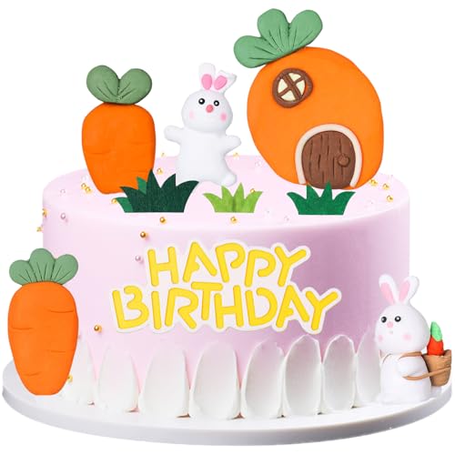 Ostern Kuchen Dekoration, 9 Stück Osterhasen-Kuchendekoration, Osterkarotte, Häschen Osterdeko, Kaninchen Figuren, Kuchendekoration, Hase Deko Torte für Babyparty Kinder Geburtstag Ostern Kuchen Dekoration, 9 Stück Osterhasen-Kuchendekoration, Osterkarotte, Häschen Osterdeko, Kaninchen Figuren, Kuchendekoration, Hase Deko Torte für Babyparty Kinder Geburtstag von NUOGUAYI