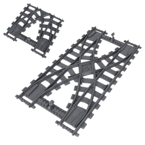 NUOJIAYING City Bausteine Schienen Set, Eisenbahn Erweiterungs Sets City Schienen Zug für Bausteine Geschenke, Zwei-Wege Schienenwechsel-Bausteinzubehör Schienen Zubehör Klemmbausteine NUOJIAYING City Bausteine Schienen Set, Eisenbahn Erweiterungs Sets City Schienen Zug für Bausteine Geschenke, Zwei-Wege Schienenwechsel-Bausteinzubehör Schienen Zubehör Klemmbausteine von NUOJIAYING
