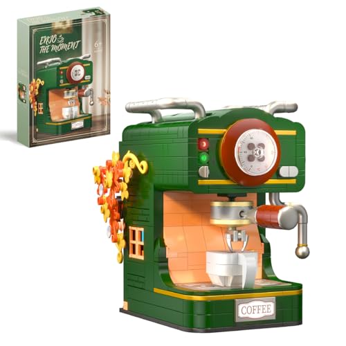 NUOJIAYING Retro Kaffeemaschine Mikro Bausteine Bausatz, 618 Teile Kaffee Schleifer Maschine Küche Sammlerstück Bausteine Bausatz, Kreative Kaffeemaschine Modellbausatz für Erwachsene NUOJIAYING Retro Kaffeemaschine Mikro Bausteine Bausatz, 618 Teile Kaffee Schleifer Maschine Küche Sammlerstück Bausteine Bausatz, Kreative Kaffeemaschine Modellbausatz für Erwachsene von NUOJIAYING